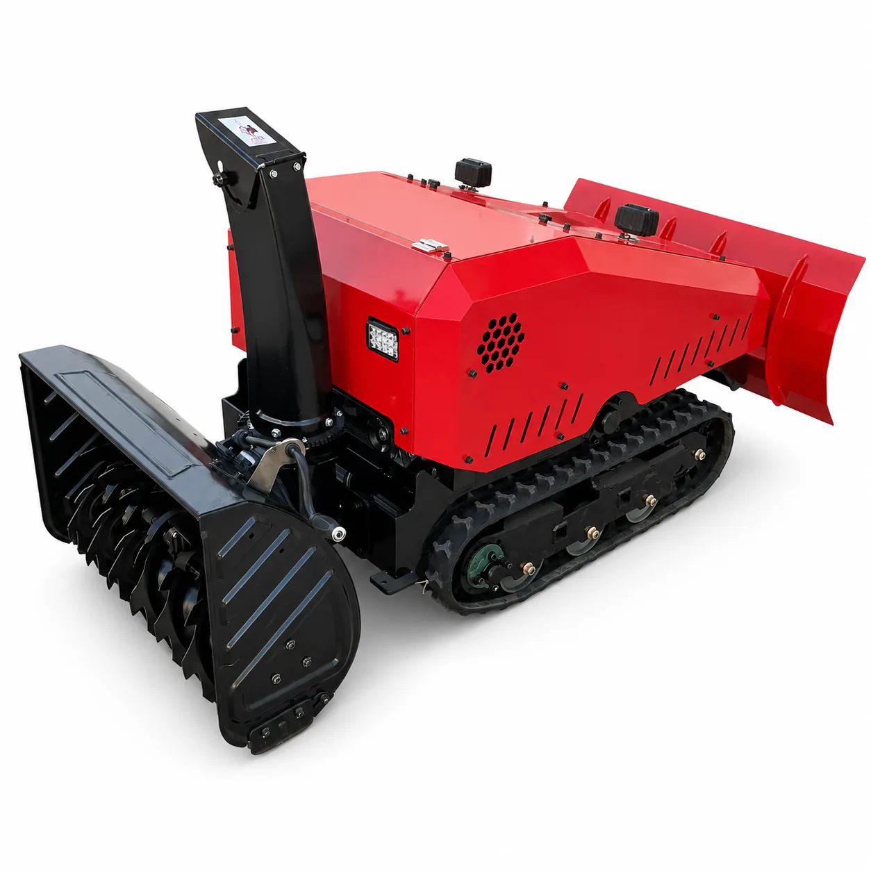 ME-RS1200 Remote Control Snow Blower — Multi-Function Series remote control lawn mower, 1200 mm clearing width cut, Remote-controlled lifting system slope