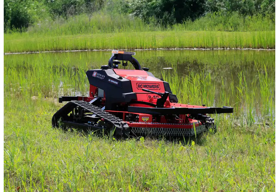 RC Mowers R-Series remote operated tracked brush mower