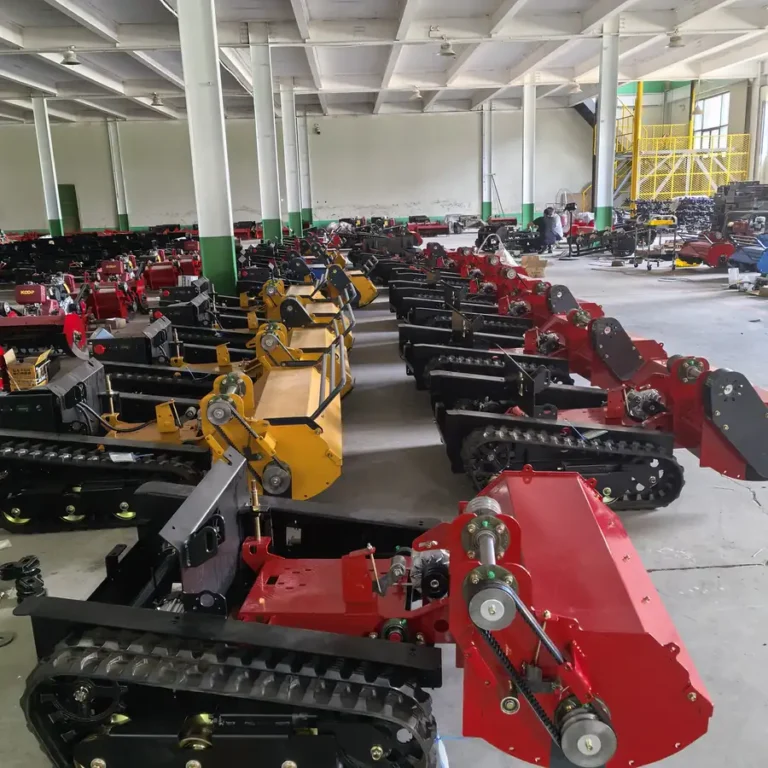Batch remote mower machines in the MERI workshop