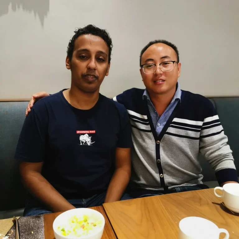 MERI representative meeting an international customer