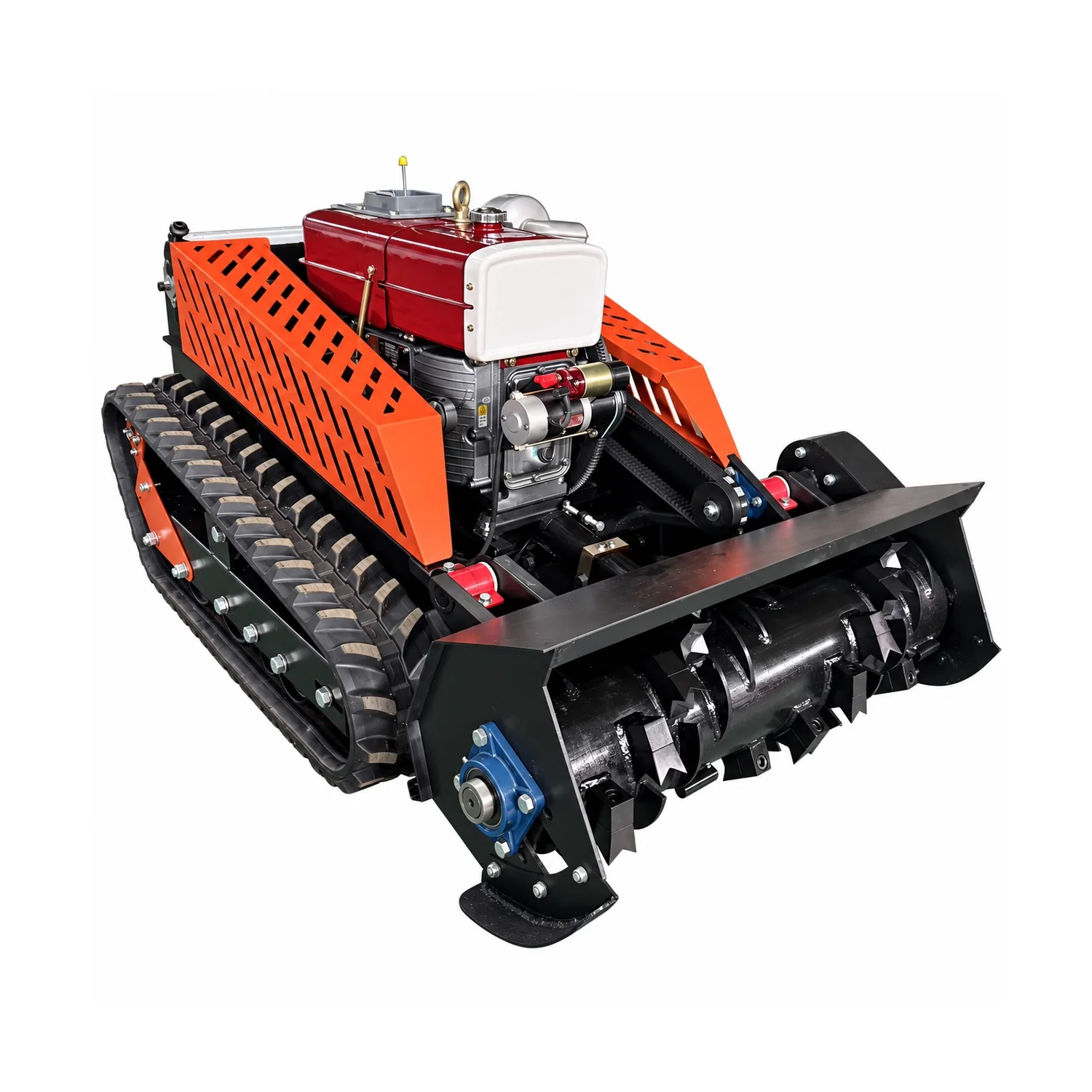 MERI ME-RFM1000-D diesel remote control forestry mulcher on white background