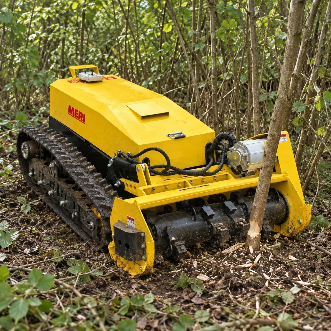 Application visualization of ME-RFM1000-E clearing dense brush