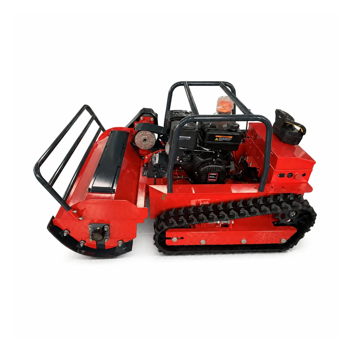 MERI ME800-24 gasoline remote control flail mower, side view