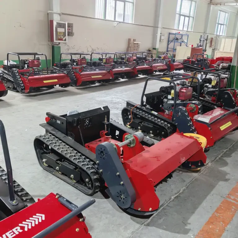 MERI remote mower workshop inspection area