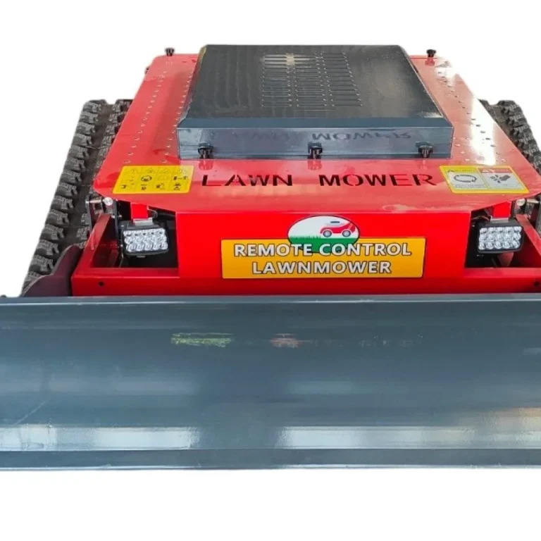 MERI T-Series Mower with Snow Plow — Front View