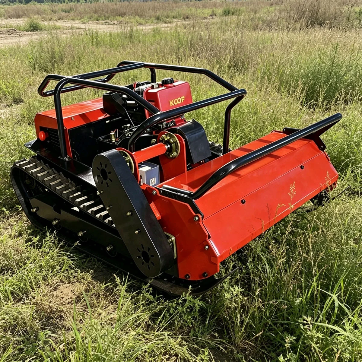 MERI remote control mower for farm and citrus orchard maintenance
